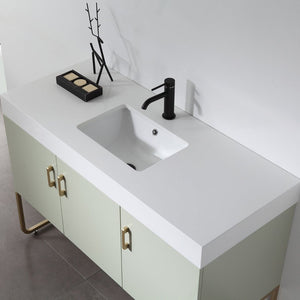 VEEMON 48” PINE MIST BATHROOM VANITY