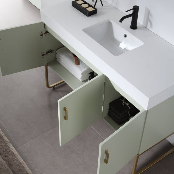 VEEMON 48” PINE MIST BATHROOM VANITY