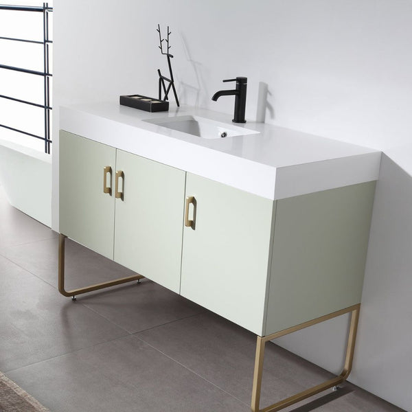 VEEMON 48” PINE MIST BATHROOM VANITY