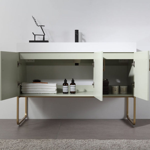 VEEMON 48” PINE MIST BATHROOM VANITY