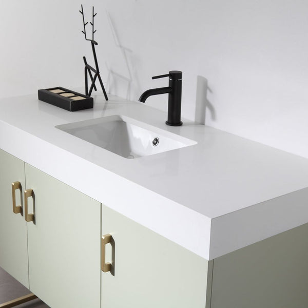 VEEMON 48” PINE MIST BATHROOM VANITY