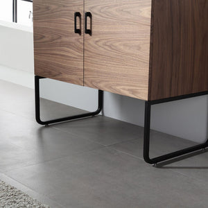 VEEMON 36” WALNUT BATHROOM VANITY