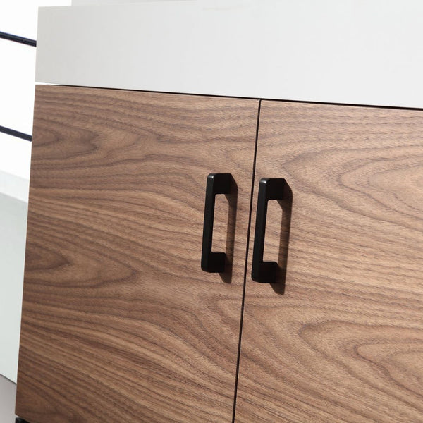 VEEMON 36” WALNUT BATHROOM VANITY