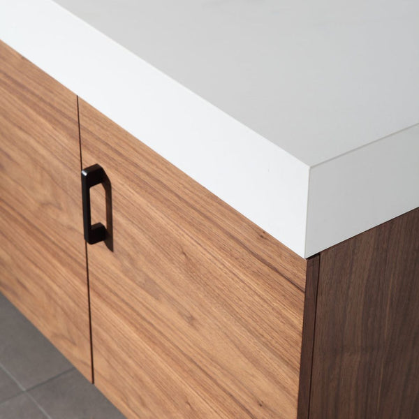 VEEMON 48” WALNUT BATHROOM VANITY