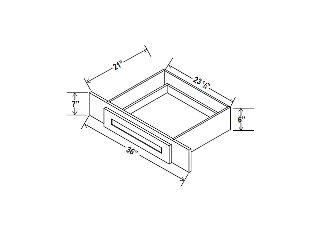 Greek Blue Knee Drawer