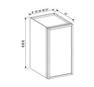 Slim Iron Black 42"H Single Door Wall Cabinet