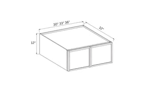 Slim Aston Green 12" H Double Door Wall Cabinet