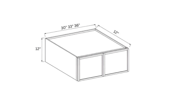 Slim Aston Green 12" H Double Door Wall Cabinet