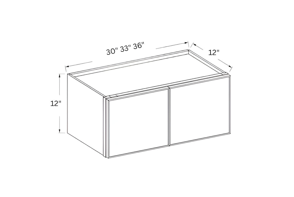 Slim Aston Green- 12" H Double Door Wall Cabinet