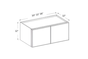 Slim Iron Black- 12" H Double Door Wall Cabinet