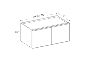 Slim Iron Black- 15" H Double Door Wall Cabinet