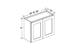 Greek Blue- 21" H Double Door Wall Cabinet