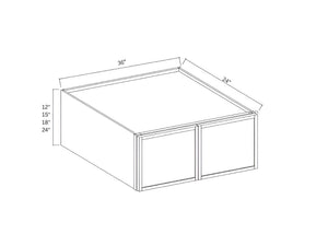 Slim Shaker White Wall Refrigerator Cabinet
