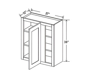 Matte Black 30" H Wall Blind Cabinet