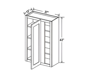 Matte Black 42″ H Wall Blind Cabinet