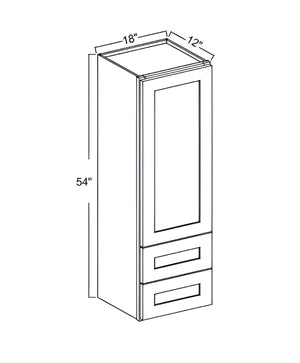 Navy Blue- Wall Tower Cabinet