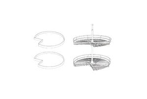 Slim Shaker Oak Lazy Suan Tray ( 2set/box)