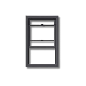 Black Vinyl Single-Hung Window
