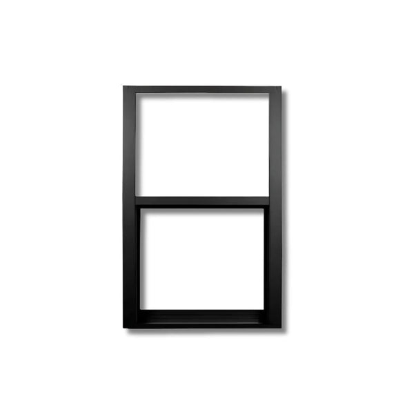Black Vinyl Single-Hung Window