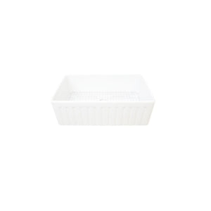 Single Bowl Farmhouse Fireclay Sink White