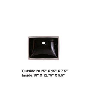 Black-Rectangular Ceramic