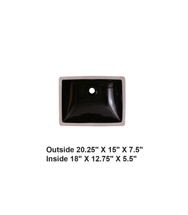 Black-Rectangular Ceramic