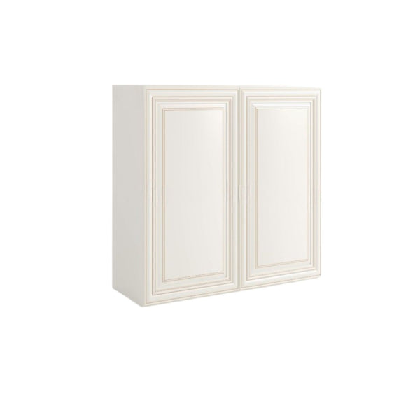 Charleston White 36" H Double Door Wall Cabinet