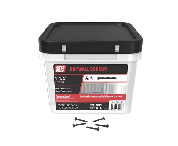 Phillips Bugle Head Fine Thread Sharp Point Drywall Screws