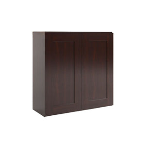 Shaker Espresso 42"H Double Door Wall Cabinet