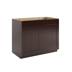 Shaker Espresso  Base Cabinet Double Doors and Drawers
