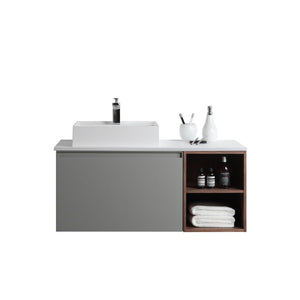 MANAROLA 42  LIGHT GRAY BATHROOM VANITY