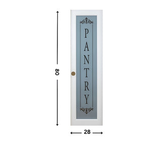 1-panel Pantry Glass Door (80" height)