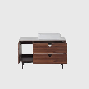 TOCADOR DE BAÑO PORTREE DE 48” EN NOGAL