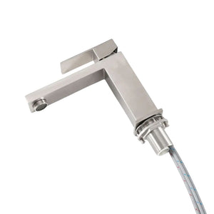 Grifo monomando para lavabo (satinado)