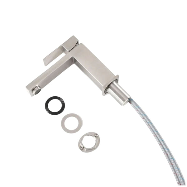 Grifo monomando para lavabo (satinado)