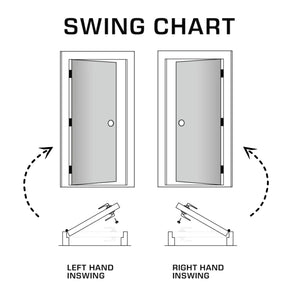 1-Clear Glass Slab Door ( 80" height )